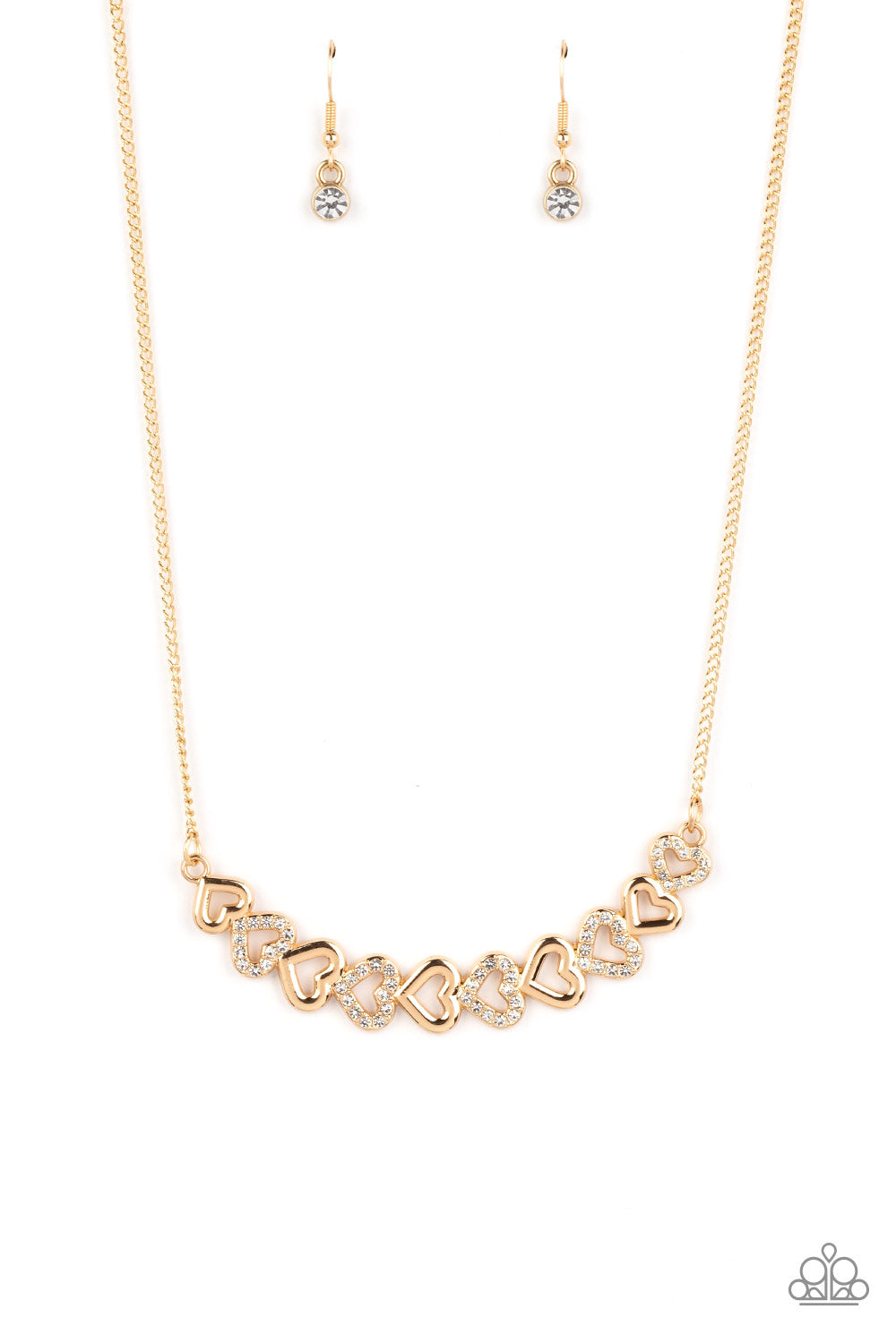 PAPARAZZI | Sparkly Suitor - Gold NECKLACE