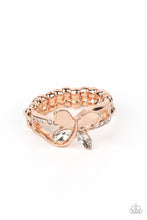 Load image into Gallery viewer, PAPARAZZI | Fetching Flutter - Rose Gold | Butterfly Ring