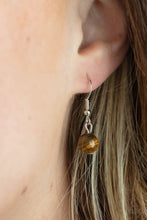 Load image into Gallery viewer, PAPARAZZI | Desert Mystery | Brown Cat Eye on White Cord Necklace