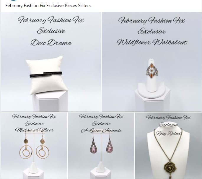 Paparazzi Jewelry Fashion Fix Exclusive Set Of 5 Pieces. January 2022