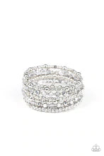 Load image into Gallery viewer, PAPARAZZI | Ice Knowing You - Silver Coil Bracelet
