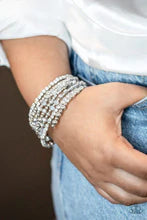 Load image into Gallery viewer, PAPARAZZI | Ice Knowing You - Silver Coil Bracelet
