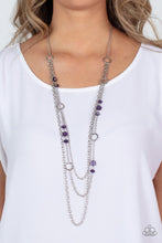 Load image into Gallery viewer, PAPARAZZI | Starry-Eyed Eloquence Purple Necklace