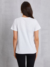 Load image into Gallery viewer, BASKETBALL MOM Round Neck Short Sleeve T-Shirt
