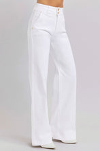 Load image into Gallery viewer, RISEN Full Size Tummy Control Double Button Wide Leg Jeans
