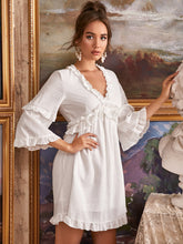 Load image into Gallery viewer, Ruffled V-Neck Mini Dress
