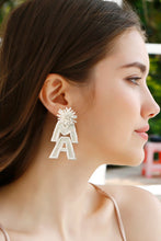 Load image into Gallery viewer, MAMA Beaded Dangle Earrings
