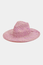 Load image into Gallery viewer, Fame Checkered Straw Weave Sun Hat
