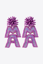 Load image into Gallery viewer, MAMA Beaded Dangle Earrings
