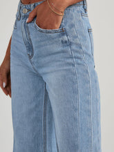 Load image into Gallery viewer, Raw Hem Wide Leg Jeans with Pockets
