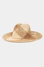 Load image into Gallery viewer, Fame Contrast Straw Braid Hat
