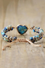 Load image into Gallery viewer, Handmade Heart Shape Natural Stone Bracelet
