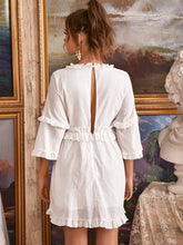 Load image into Gallery viewer, Ruffled V-Neck Mini Dress
