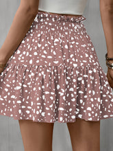 Load image into Gallery viewer, Frill Tied Printed Mini Skirt
