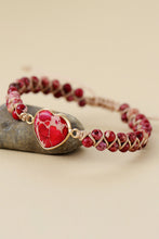 Load image into Gallery viewer, Handmade Heart Shape Natural Stone Bracelet
