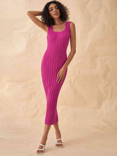 Load image into Gallery viewer, Ribbed Sleeveless Sweater Dress
