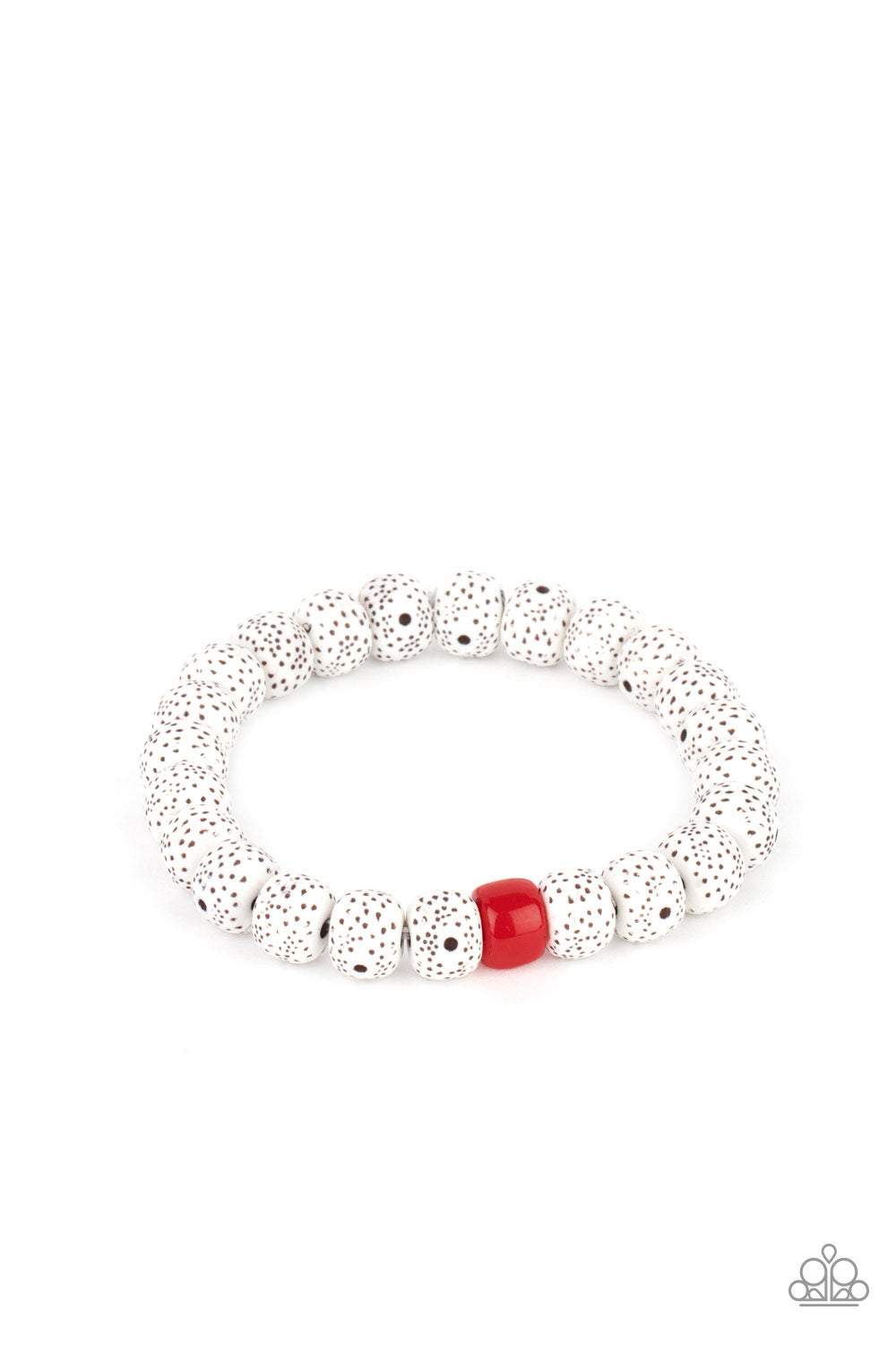ZEN Second Rule - Red | Bracelet | Fiery red Beaded | Faux stone beads |