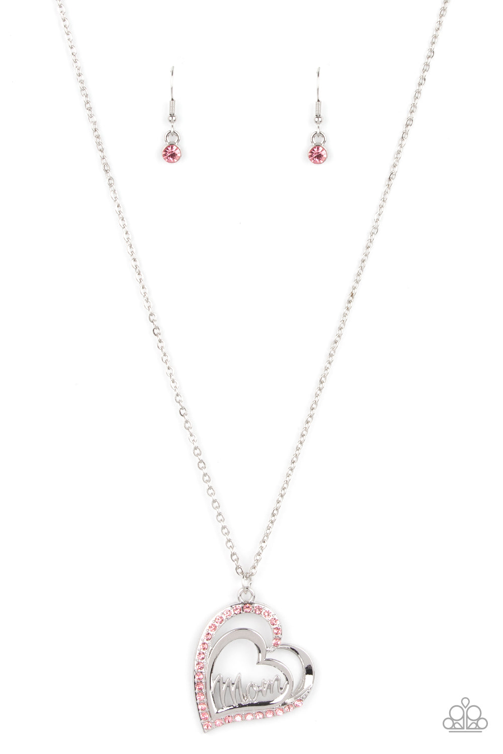 PAPARAZZI | A Mothers Heart - Pink Necklace