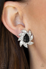 Load image into Gallery viewer, PAPARAZZI | Sophisticated Swirl - Black | Clip on Earring
