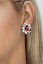 Load image into Gallery viewer, PAPARAZZI | Sophisticated Swirl - Red | Clip-On Earring
