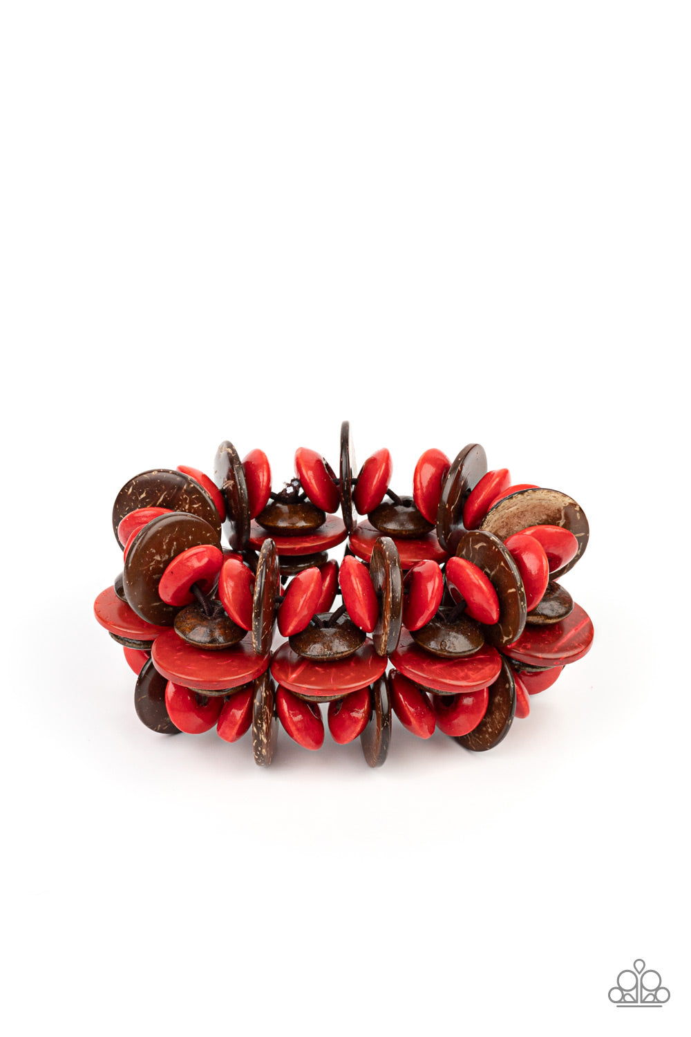 Caribbean Canopy - Red | red and brown| | Wooden | Bracelet |