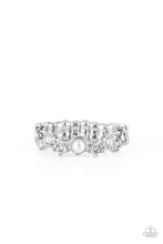 Load image into Gallery viewer, PAPARAZZI | Blissfully Bella - White | Slim Stretchy Ring | pre-order

