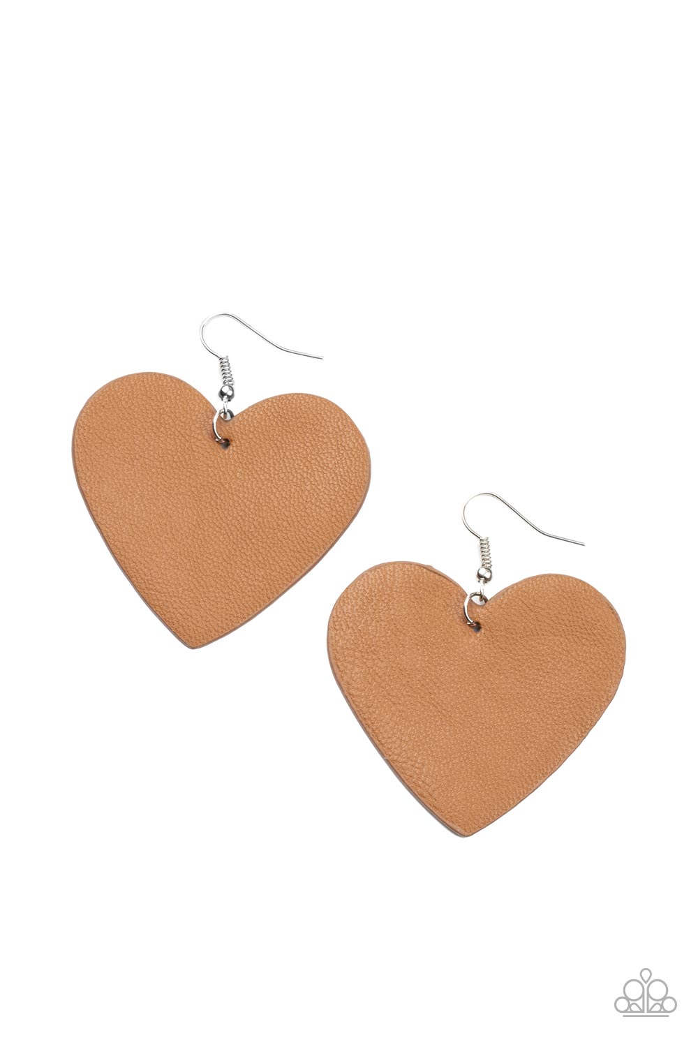 Country Crush - Brown | Earring | Heart Leather |