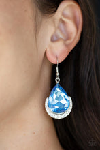 Load image into Gallery viewer, PAPARAZZI | Mega Marvelous - Blue | Teardrop blue rhinestone Earring

