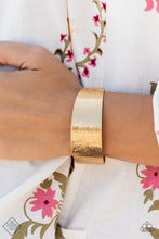 Load image into Gallery viewer, Coolly Curved - Gold | September Fashion Fix | Gold Band | Cuff | Sunset Sightings
