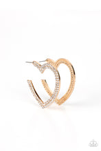 Load image into Gallery viewer, PAPARAZZI | AMORE to Love - Gold | Heart Earring
