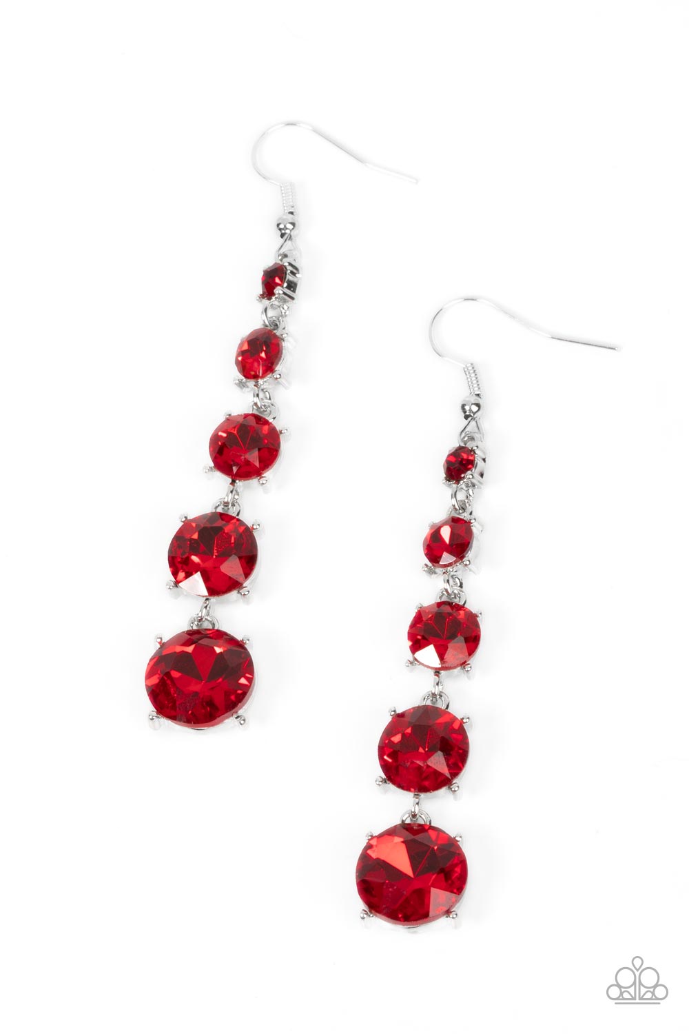 PAPARAZZI | Red Carpet Charmer - Red Earring | PREORDER