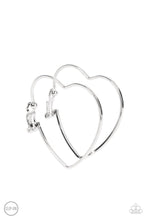 Load image into Gallery viewer, PAPARAZZI Harmonious Hearts - Silver | Heart frame | Clip on Earring

