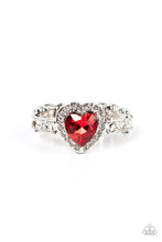 Load image into Gallery viewer, PAPARAZZI | Romantic Reputation - Red | HEART ring
