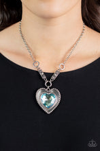 Load image into Gallery viewer, PAPARAZZI | Heart Full of Fabulous - Oversized Blue Heart Gem Necklace
