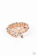 Load image into Gallery viewer, PAPARAZZI | Fetching Flutter - Rose Gold | Butterfly Ring
