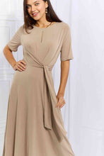 Load image into Gallery viewer, OneTheLand Put In Work Wrap Knit Midi Dress
