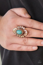 Load image into Gallery viewer, Basic Element Ring | Copper | Turquoise Stone
