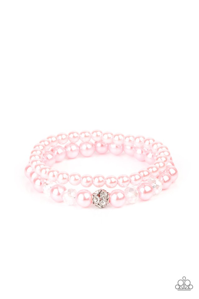 PAPARAZZI | Cotton Candy Dreams | Pink Pearl Stretchy Bracelet