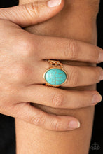 Load image into Gallery viewer, Divine Deserts | Gold Turquoise Cracked | Ring
