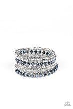 Load image into Gallery viewer, PAPARAZZI | Ice Knowing You - Blue Coil Bracelet
