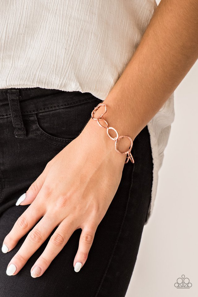 PAPARAZZI | Ring Up the Curtain | Copper Bracelet
