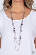Load image into Gallery viewer, PAPARAZZI | Starry-Eyed Eloquence Purple Necklace
